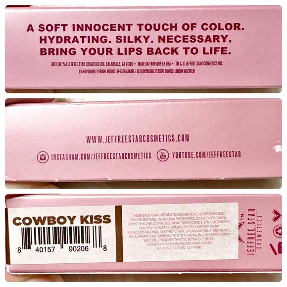 NIB Jeffree Star Tinted Lip Balm Cowboy Kiss 3.25g - Picture 9 of 10